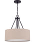 Duke 3-Light Pendant Flat Black