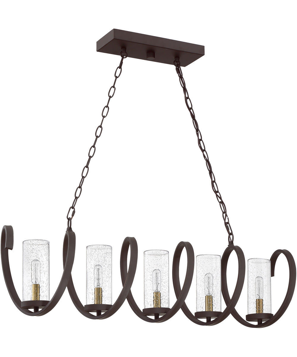 Tumult 5-light Island Light Western Bronze