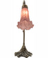 15" High Lavender Tiffany Pond Lily Accent Lamp