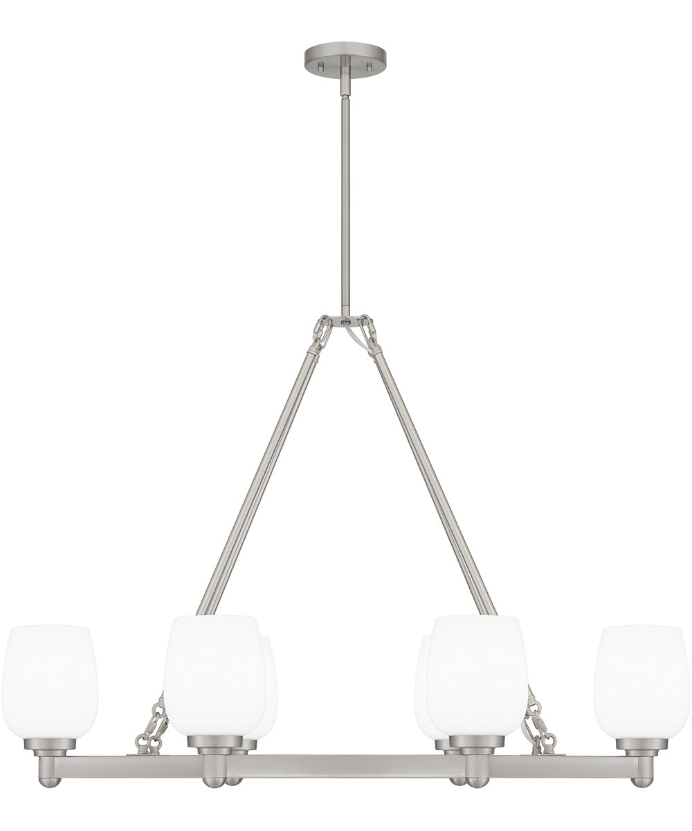 Penning Medium 6-light Island Light Brushed Nickel