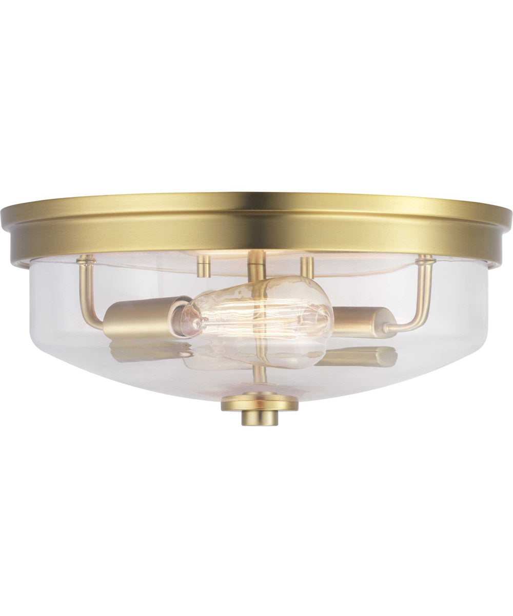 Blakely 2-Light 13-5/8" Flush Mount Brushed Bronze