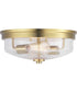 Blakely 2-Light 13-5/8" Flush Mount Brushed Bronze