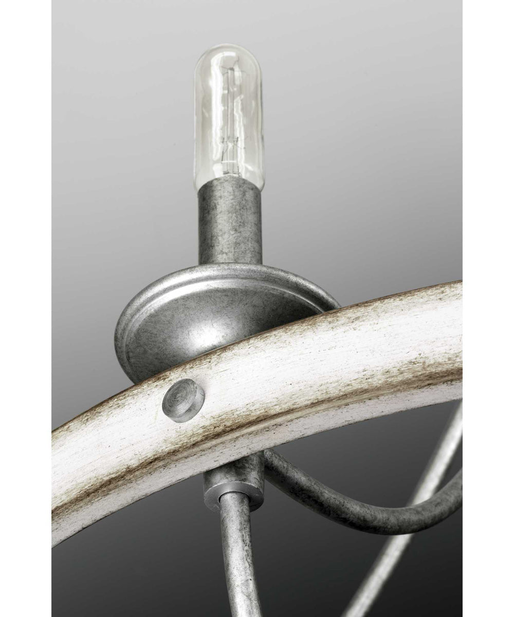 Gulliver 5-Light Coastal Chandelier Light Galvanized Finish