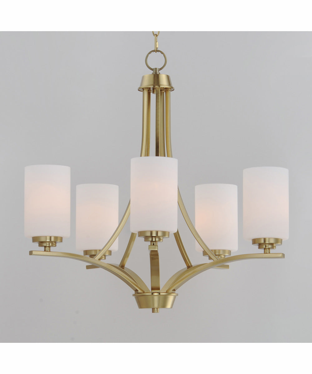 Deven 5-Light Chandelier Satin Brass