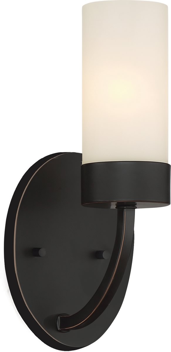 5"W Denver 1-Light Vanity & Wall Mahogany Bronze