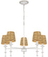 Flannery 5-light Chandelier Antique White