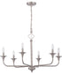 Jolenne 6-Light Chandelier Brushed Polished Nickel