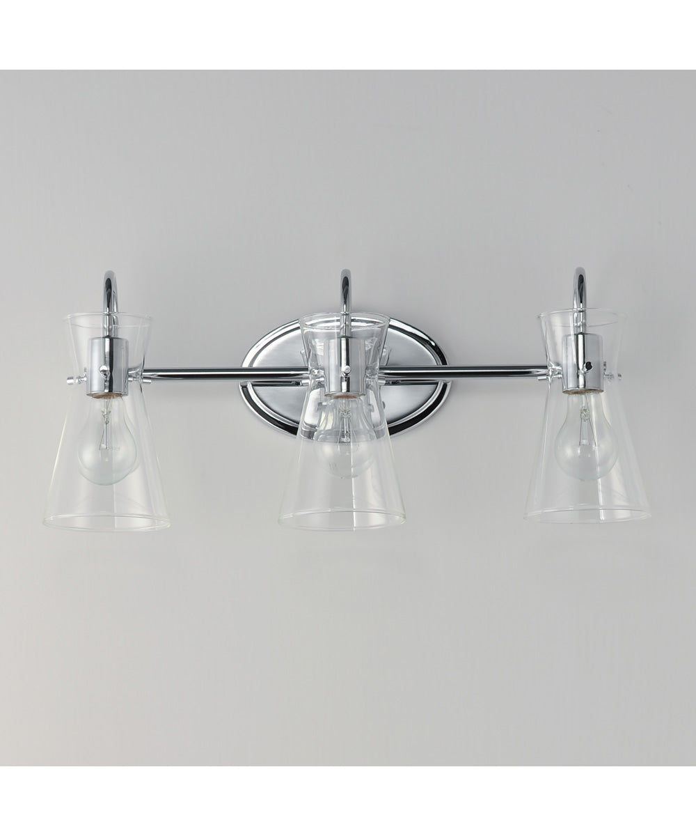 Ava 3-Light Bath Vanity Polished Chrome