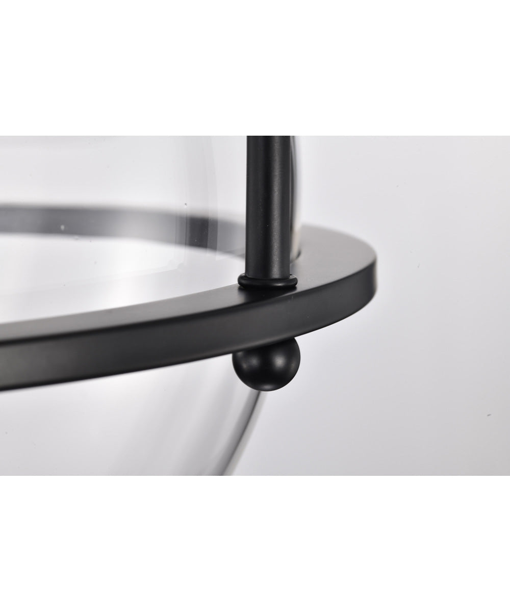 Amado 3-Light Close-to-Ceiling Matte Black