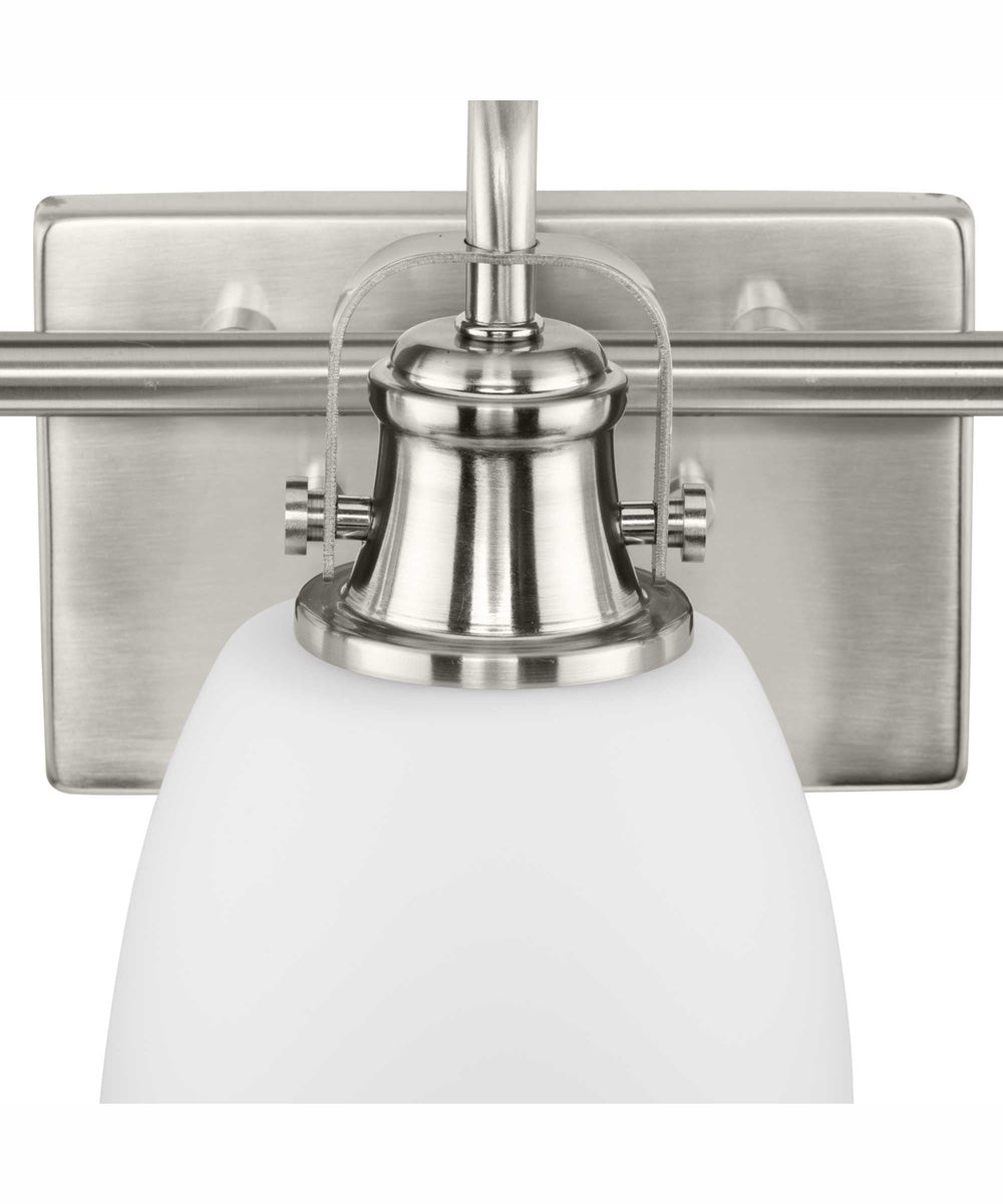 Preston 3-Light Coastal Bath Vanity Light Brushed Nickel