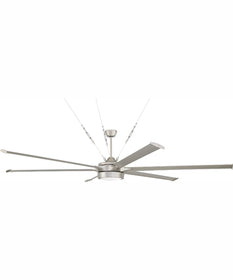 114" Prost 1-Light Indoor/Outdoor Ceiling Fan Painted Nickel