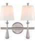Palmer 2-Light Vanity Brushed Polished Nickel
