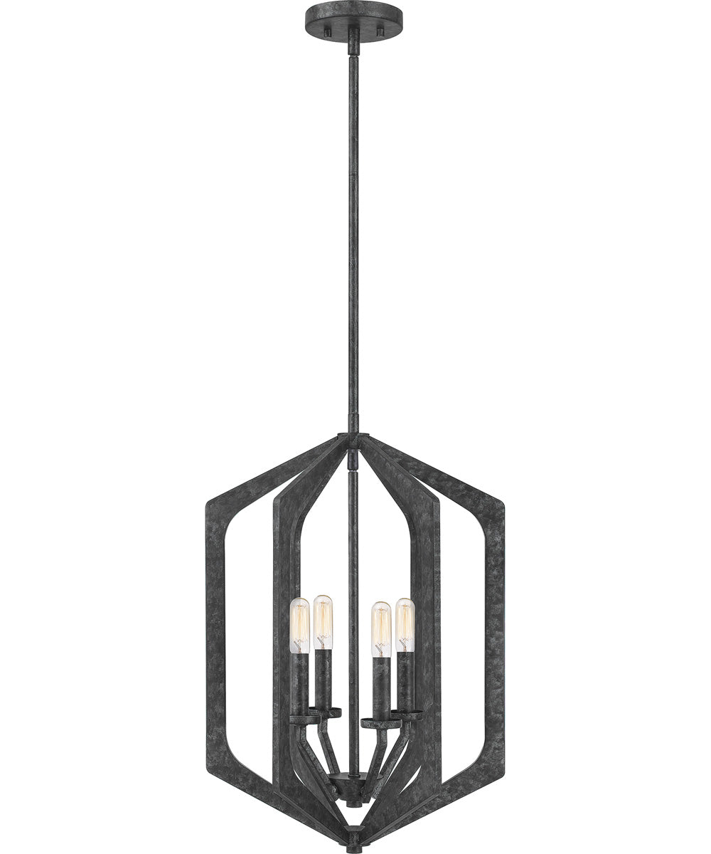 Vanguard 4-light Pendant Old Black Finish
