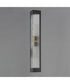Triform 32 inch Outdoor Wall Sconce Black / Antique Brass