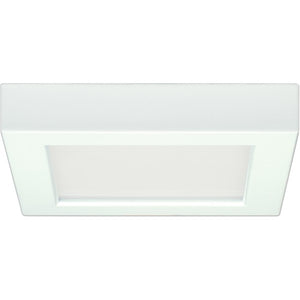 OPEN BOX Blink 5.5" LED Square Flush Mount Low Profile Fixture-White