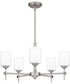 Aria 5-light Chandelier Antique Polished Nickel
