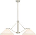 37"W Nome 2-Light Pendant Brushed Nickel