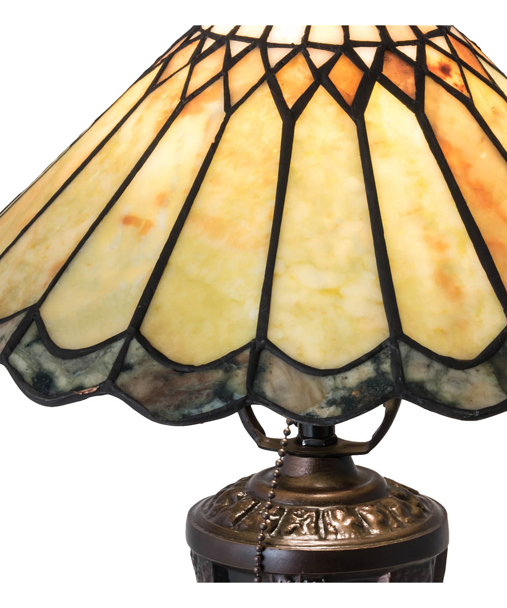 17" High Carousel Jadestone Table Lamp