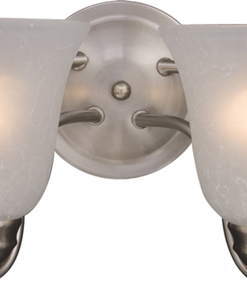 28"w Basix 4-Light Bathroom Vanity Satin Nickel