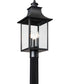 Chancellor Large 3-light Outdoor Post Light Mystic Black