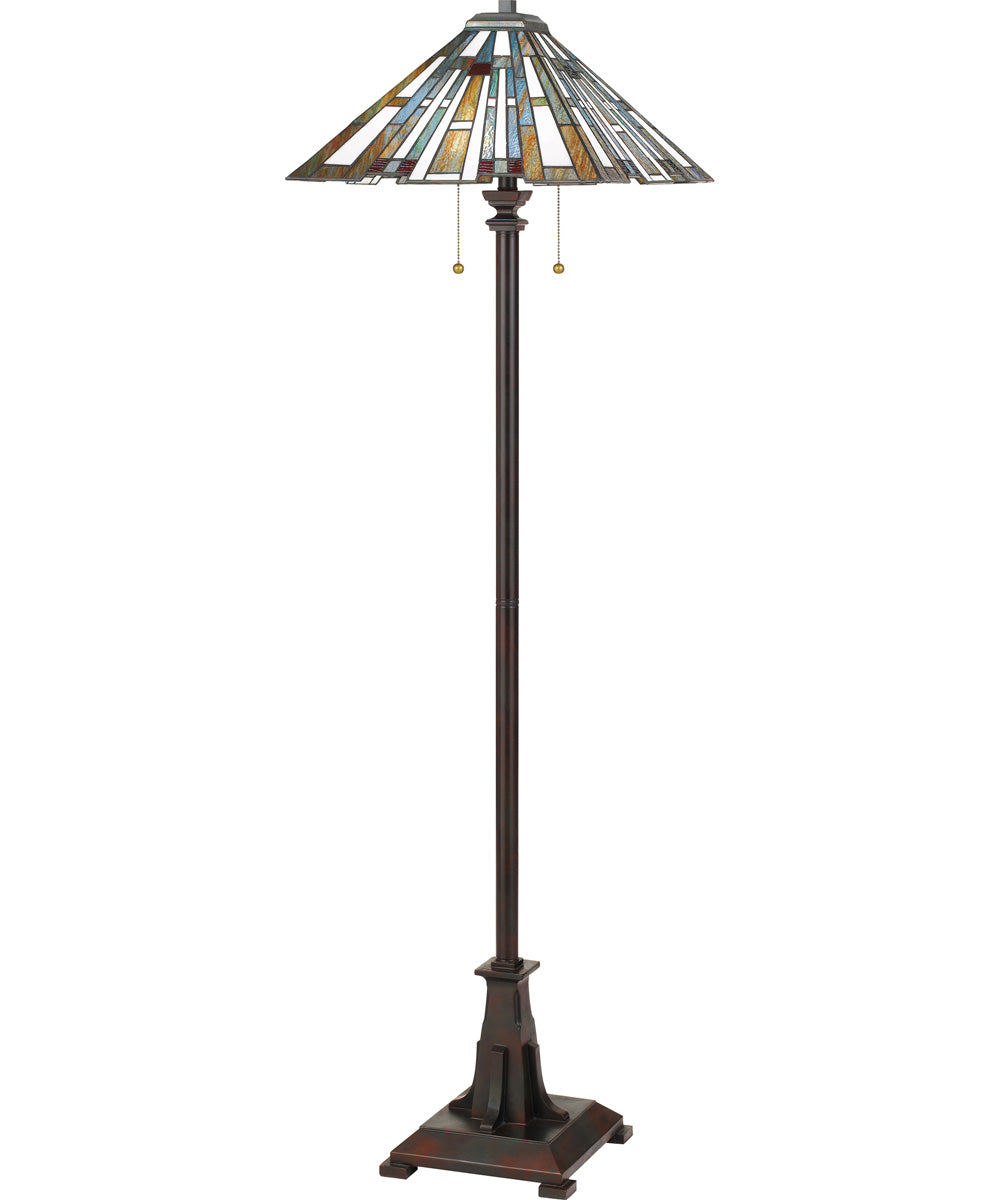Maybeck Medium 2-light Floor Lamp Valiant Bronze