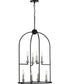 Seneca 8-Light Farmhouse Pendant Light Matte Black