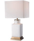 Small White Cube Table Lamp