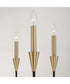 Avant 6-Light Chandelier Aged Brass and Black