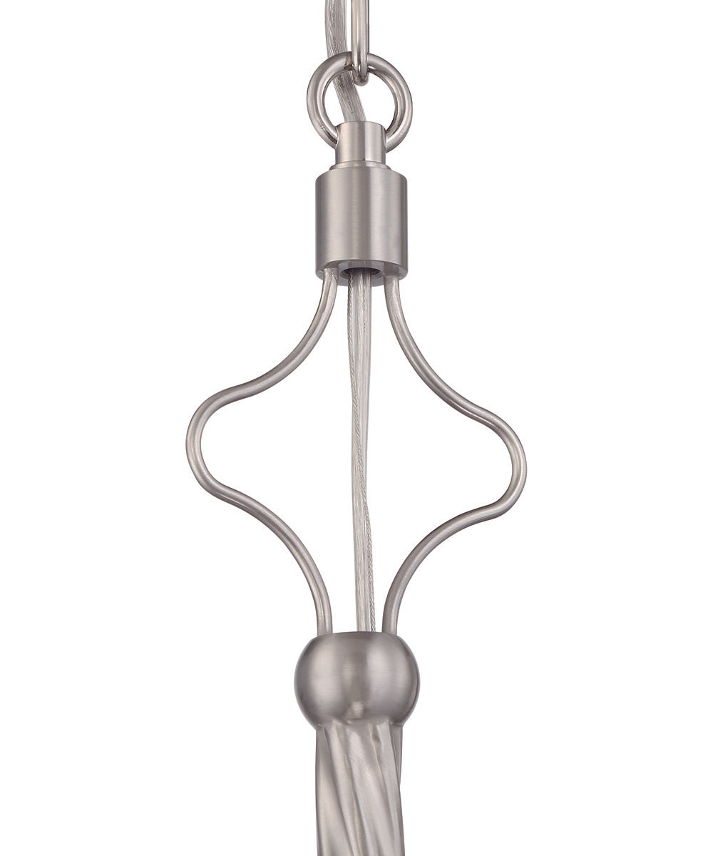 Jolenne 4-Light Chandelier Brushed Polished Nickel