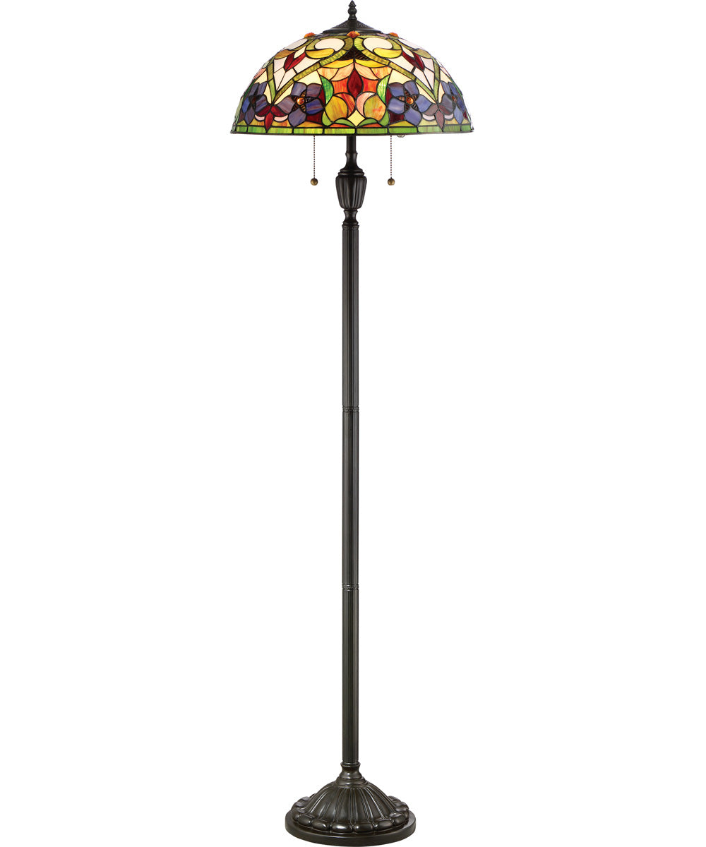 Violets Medium 2-light Floor Lamp Vintage Bronze