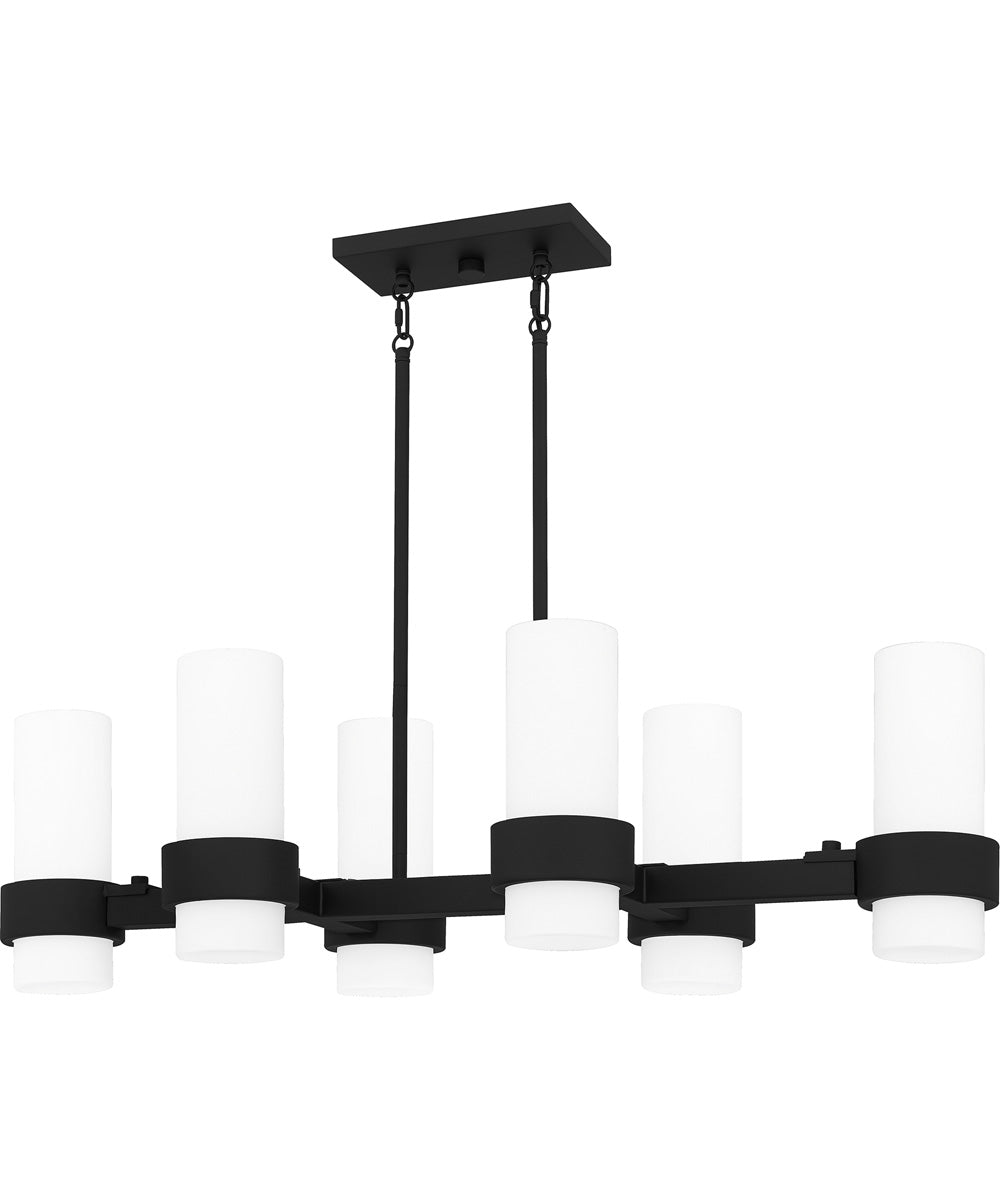 Kimora Medium 6-light Island Light Matte Black