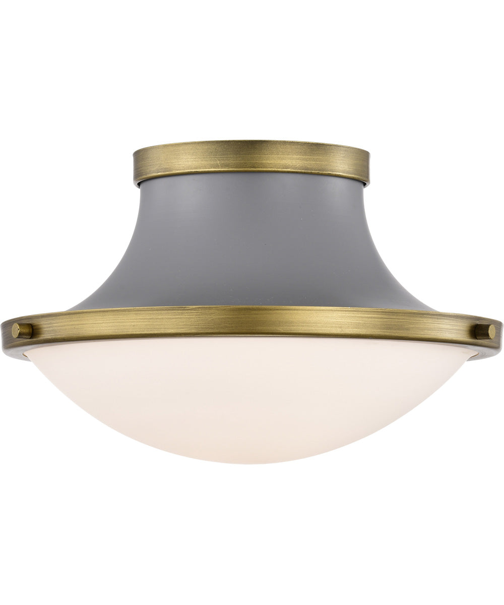 Lafayette 1-Light Close-to-Ceiling Matte Gray
