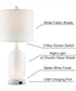 Garton 1-Light 2 Pack-Table Lamp With Nite White/White Shade