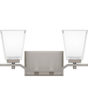 Myra Medium 2-light Bath Light Brushed Nickel