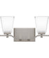 Myra Medium 2-light Bath Light Brushed Nickel