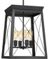 Briarwood 4-Light Farmhouse  Chandelier Foyer Light Textured Black