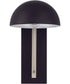 Kahn 1-Light Outdoor Lantern Midnight/Satin Aluminum