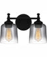 Jenson Medium 2-light Bath Light Matte Black