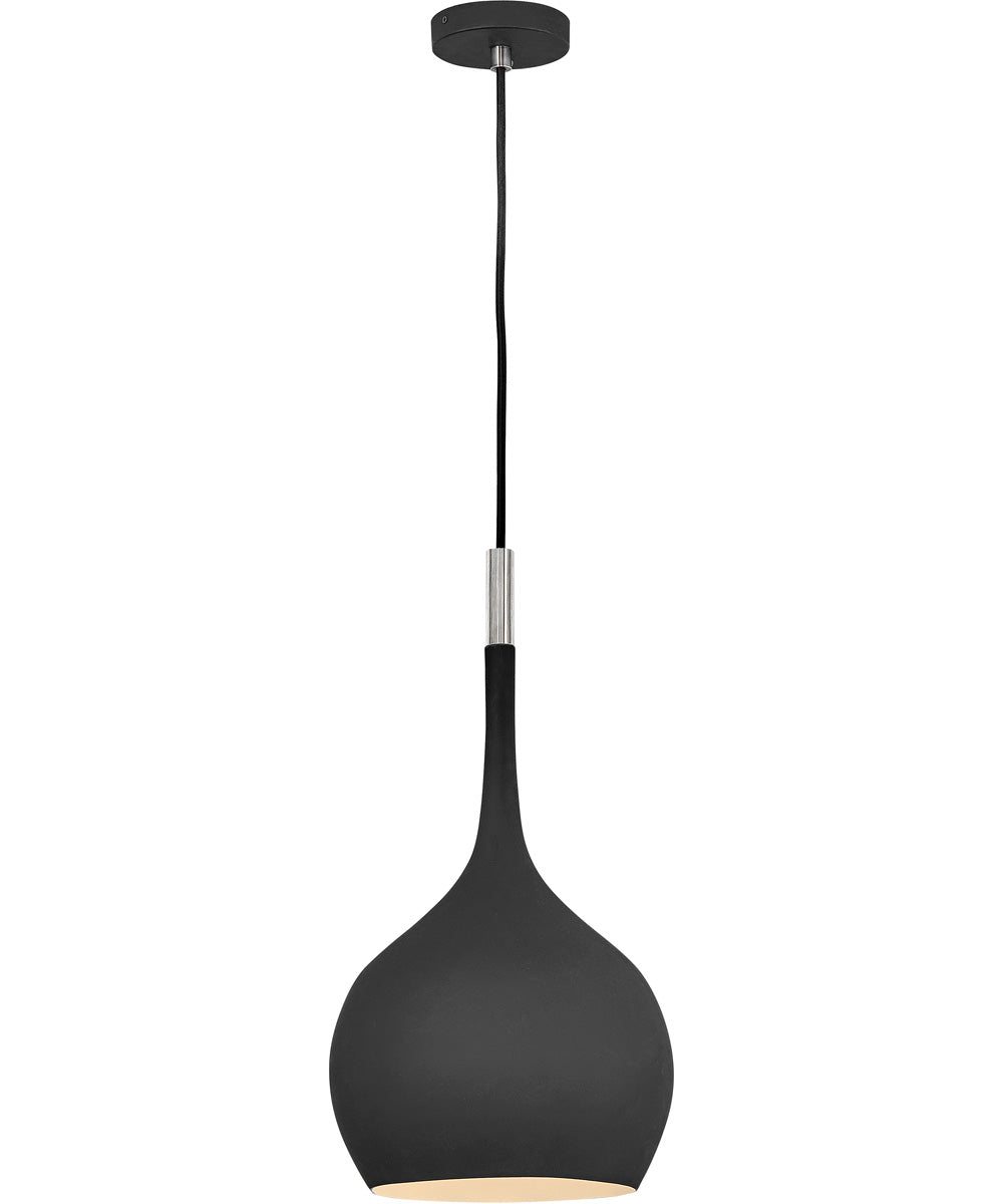 Ziggy 1-Light Medium Pendant in Black