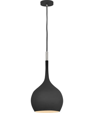 Ziggy 1-Light Medium Pendant in Black