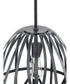 Chastain  1-Light Basket Farmhouse Pendant Light Cerused Black Oak