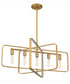 Dupree Small 5-light Island Light Brushed Weathered Brass