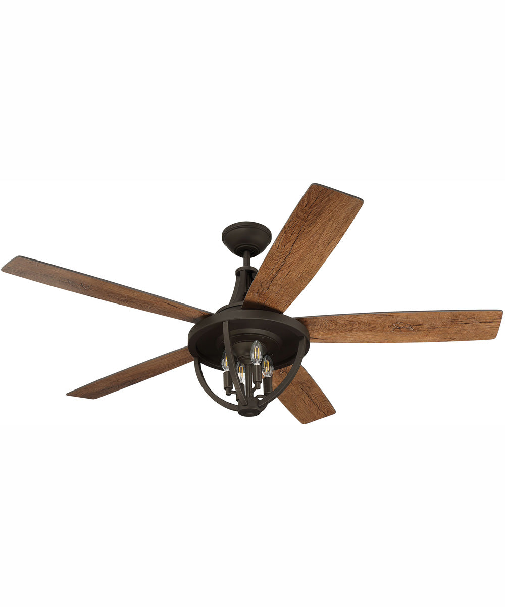 56" Nash 4-Light Indoor/Outdoor Ceiling Fan Espresso