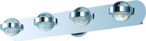 28"W Cosmo LED 4-Light Bath Vanity Polished Chrome