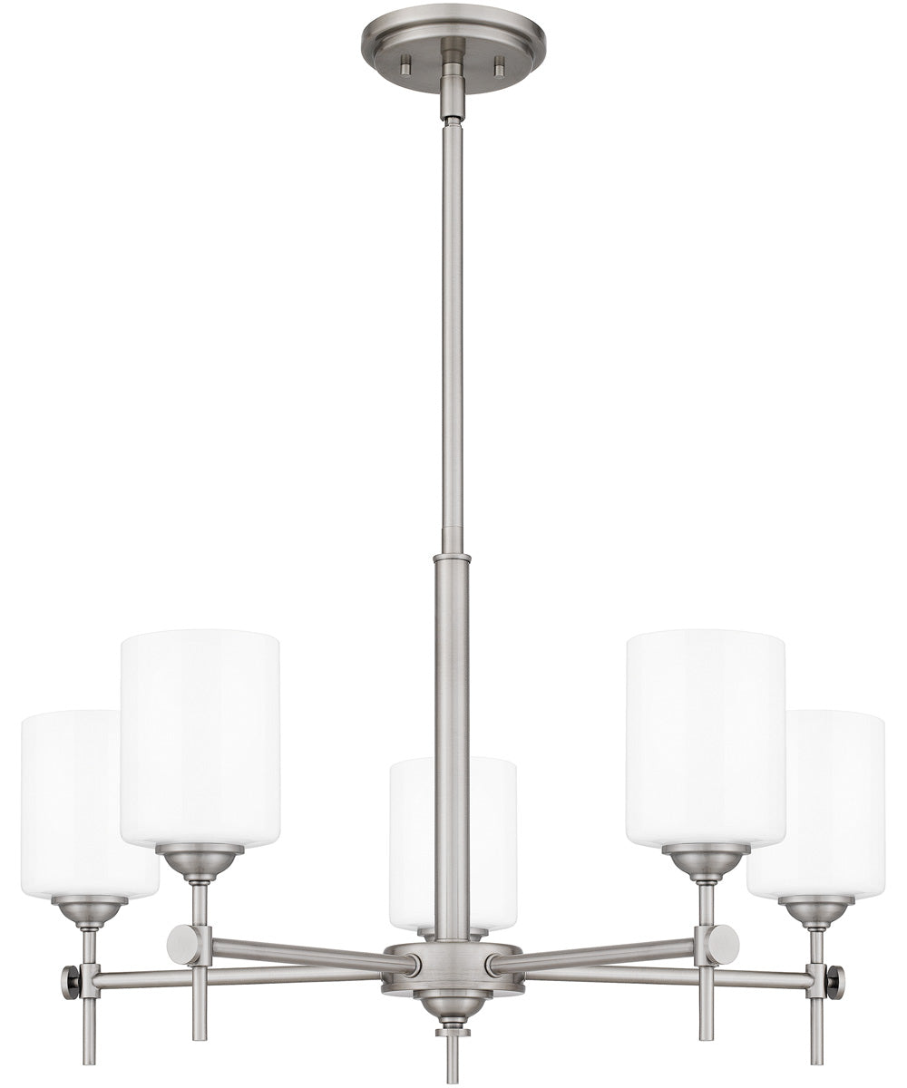 Aria 5-light Chandelier Antique Polished Nickel