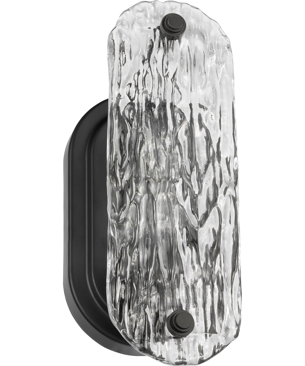 Glacier 1-Light Vanity & Wall Matte Black