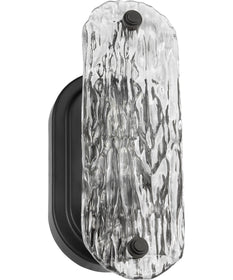 Glacier 1-Light Vanity & Wall Matte Black