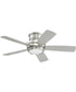 Tempo Hugger 44" 1-Light LED Ceiling Fan (Blades Included) Brushed Polished Nickel