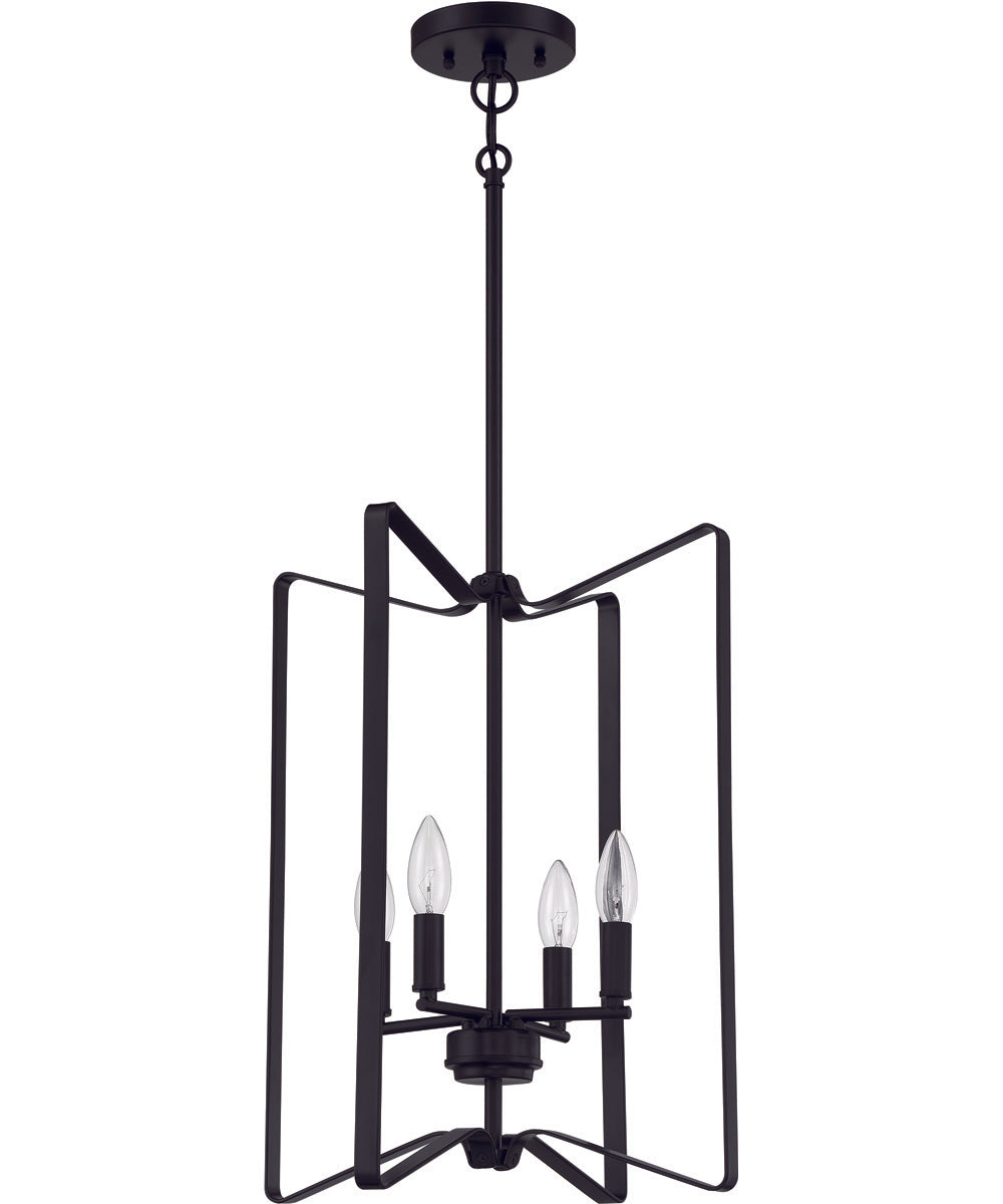 Shayna 4-Light Foyer Flat Black