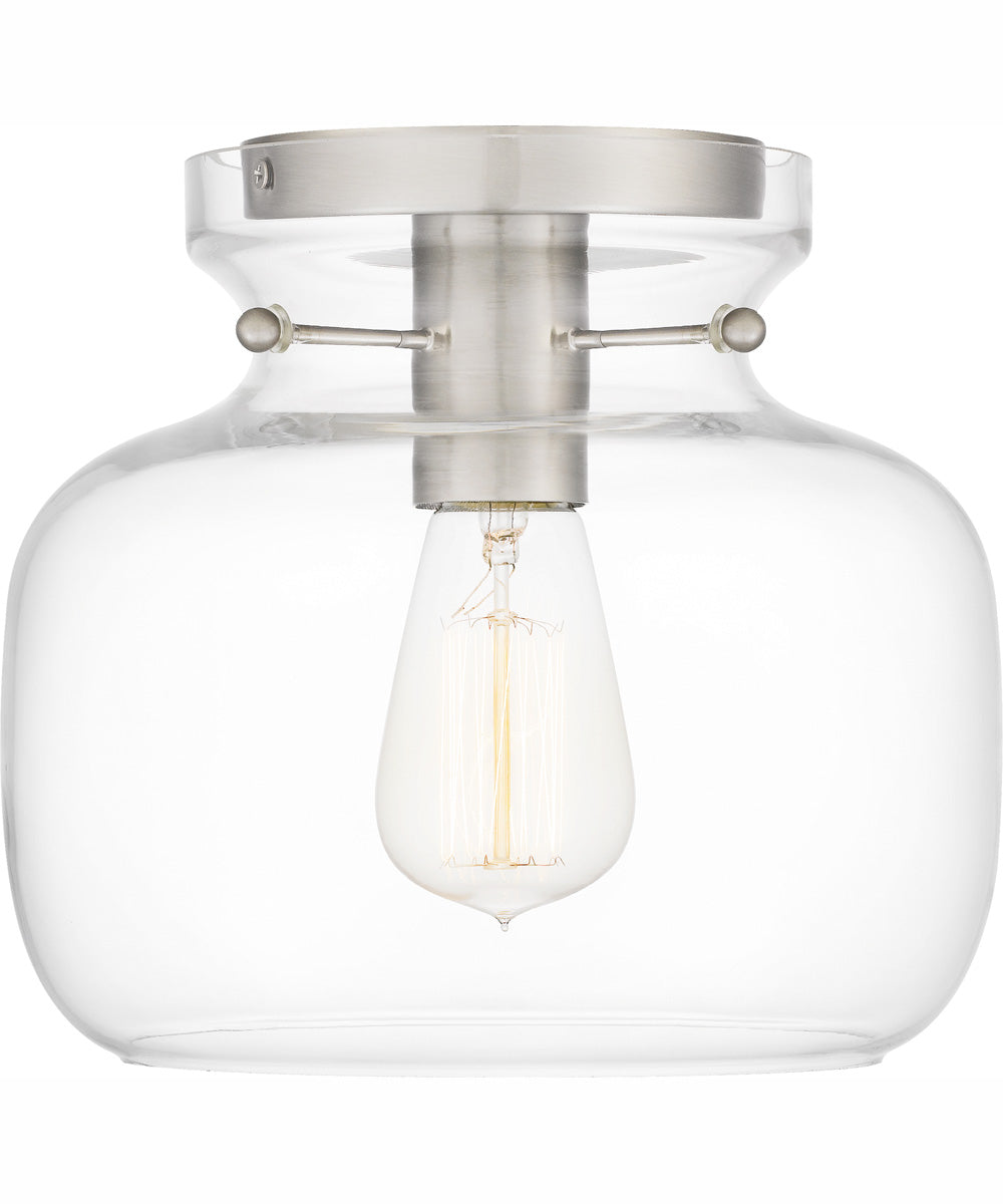 Quoizel Flush Mount Small 1-light Flush Mount Brushed Nickel